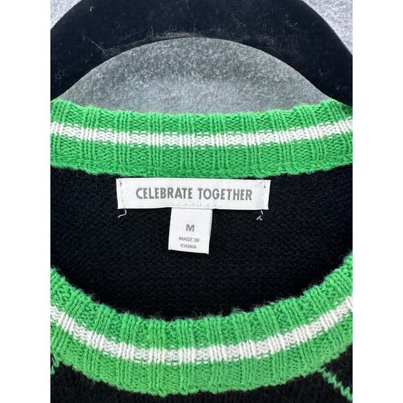 Celebrate Together Men's sz M Cat Ugly Tacky Christmas Sweater Holiday - Picture 6 of 10